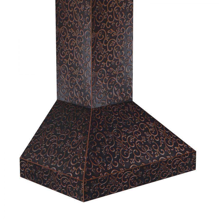 ZLINE 30Inch Copper Wall Range Hood with Crown Molding (8667F30)