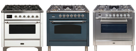 Differences between ILVE Majestic, Nostalgie and Professional Plus