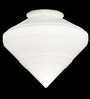 Meyda 9"W Revival Schoolhouse Deco Cone 4" Neck Shade '159440
