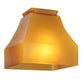 Meyda 5"Sq Bungalow Frosted Amber Shade '101510