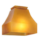 Meyda 5"Sq Bungalow Frosted Amber Shade '101510