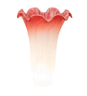 Meyda 4" Wide X 6" High Pink/White Pond Lily Shade '10159