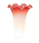 Meyda 4" Wide X 6" High Pink/White Pond Lily Shade '10159