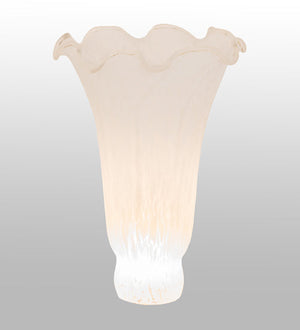 Meyda 4" Wide X 6" High White Pond Lily Shade '10171