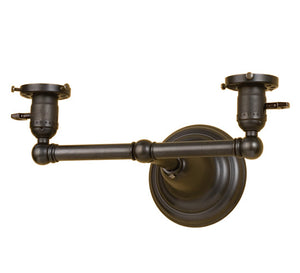 Meyda 13"W PADDLE SOCKET 2 LT WALL SCONCE'101834