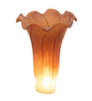 Meyda 4" Wide X 6" High Amber Pond Lily Shade'10208
