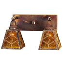 Meyda 17" Wide Diamond Craftsman 2 Light Wall Sconce'102168