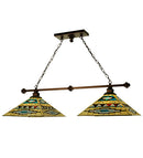 Meyda 46"L VALENCIA Mission 2 LT Island Pendant'102745