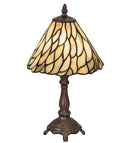 Meyda 13"H Willow Jadestone Mini Lamp - 103041