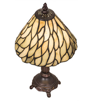 Meyda 13"H Willow Jadestone Mini Lamp '103041