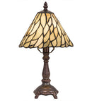 Meyda 13"H Willow Jadestone Mini Lamp - 103041