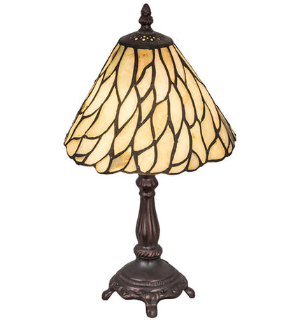 Meyda 13"H Willow Jadestone Mini Lamp - 103041