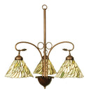 Meyda 24"W Willow Jadestone 3 LT Chandelier'103042