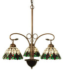 Meyda 24"W Meyda Grape 3 LT Chandelier'103183