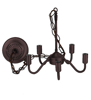 Meyda 12" Wide Mahogany Bronze Chandelier Hardware '10358
