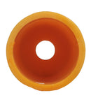 Meyda 3.5"W X 6"H Poly Resin Honey Amber Flat Top Candle Cover '104611