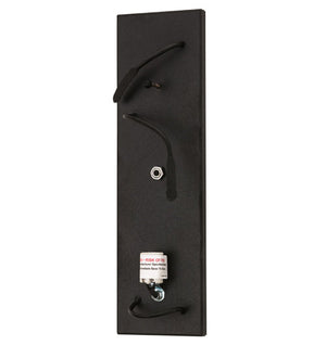 Meyda 4"W Black Wall Sconce Hardware '105137