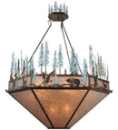 Meyda 60"W Wildlife at Pine Lake Inverted Pendant '106009