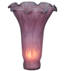 Meyda 4" Wide X 6" High Lavender Pond Lily Shade '10694