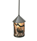 Meyda 6" Wide Lone Elk Lantern Mini Pendant '108464