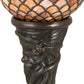 Meyda 14"H Tiffany Fishscale Mini Lamp - 108935