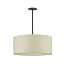 Meyda 36"W Cilindro White Textrene Pendant '108954