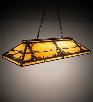 Meyda 61" Long Quiet Pond Skirted Oblong Pendant '109153