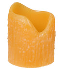 Meyda 4"W X 5"H Poly Resin Honey Amber Uneven Top Candle Cover '109260