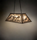 Meyda 33" Long Fox Hunt Oblong Pendant '109744