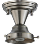 Meyda 5"W Revival Schoolhouse 4" Fitter Semi-Flushmount '110412