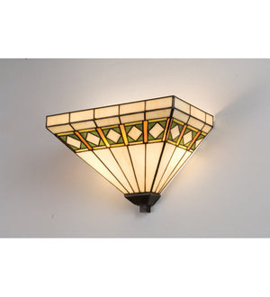 Meyda 14"W Diamond Band Mission Wall Sconce '11109