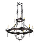 Meyda 72"W Stag 12 LT Two Tier Chandelier 112053
