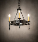 Meyda 27" Wide Warwick 6 Light Chandelier '112811