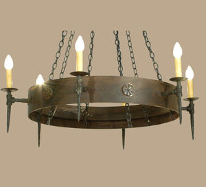 Meyda 47" Wide Warwick 6 Light Chandelier '112812