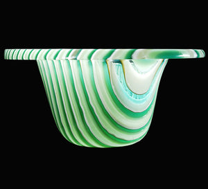 Meyda 12"W Metro Fusion Peppermint Glass Bowl '113018