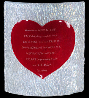 Meyda 7" Wide Personalized Heart Panel '114106