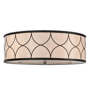 Meyda 36"W Revival Deco Cilindro Flushmount '114701