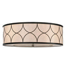 Meyda 36"W Revival Deco Cilindro Flushmount '114701