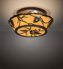 Meyda 16" Wide Pinecone Flushmount '114752