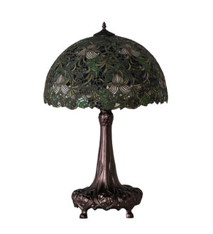 Meyda 31" High Trillium & Violet Table Lamp- 115262