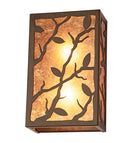 Meyda 10" Wide Branches with Leaves Wall Sconce 115327