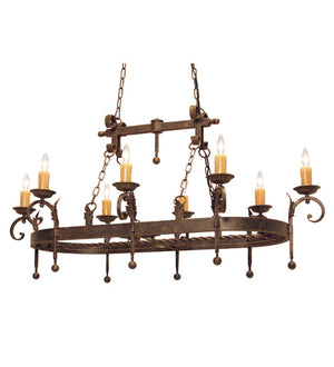 Meyda 54" Long Andorra Oblong Pendant 115624