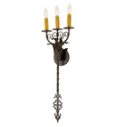 Meyda 11" Wide Merano 3 Light Wall Sconce '115897
