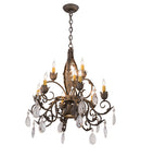Meyda 26"w New Country French 9 Lt Chandelier- 116318
