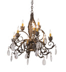 Meyda 26"w New Country French 9 Lt Chandelier- 116318