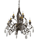 Meyda 26"w New Country French 9 Lt Chandelier- 116318