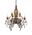 Meyda 26"w New Country French 9 Lt Chandelier- 116318