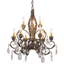 Meyda 26"w New Country French 9 Lt Chandelier- 116318