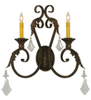Meyda 19"w Josephine 2 Lt Wall Sconce- 116398
