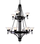 Meyda 48" Wide Savino 12 Light Two Tier Chandelier 116425